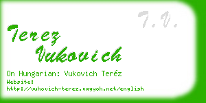 terez vukovich business card